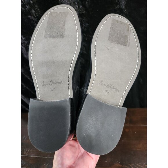 Sam Edelman Fable Black Leather Tall Boot/Sz 5.5M - Picture 7 of 8